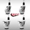 Service Caster 4'' SS Nylon Swivel 1-1/2'' Expanding Stem Caster Set 2 Total Lock Brakes, 4PK SCC-SSEXTTL20S414-NYS-2-S-2-112 - alternate 5